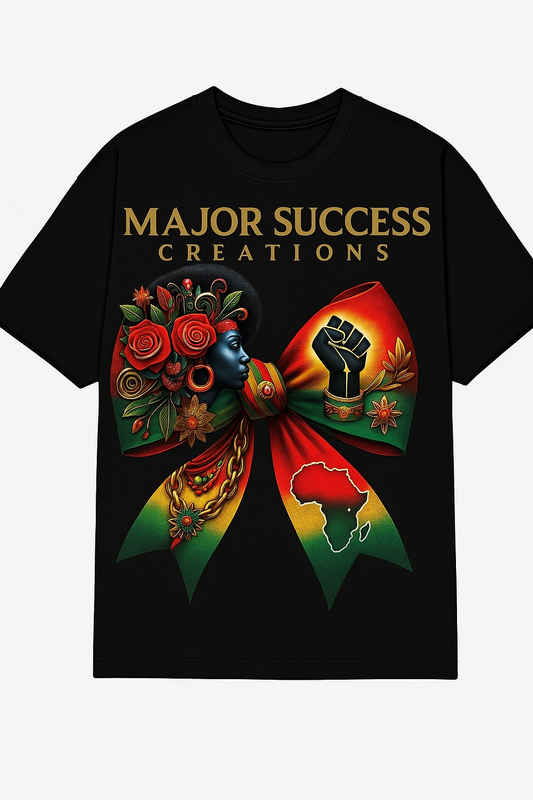 Major Success Creations – Afrocentric Power Bow Tee