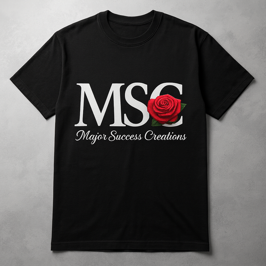 Major Success Creations — Signature Rose Logo Tee