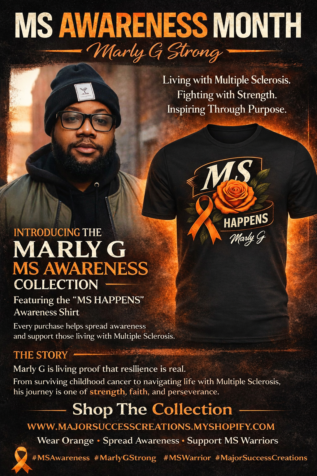 Marly G Strong MS Awareness T-Shirt